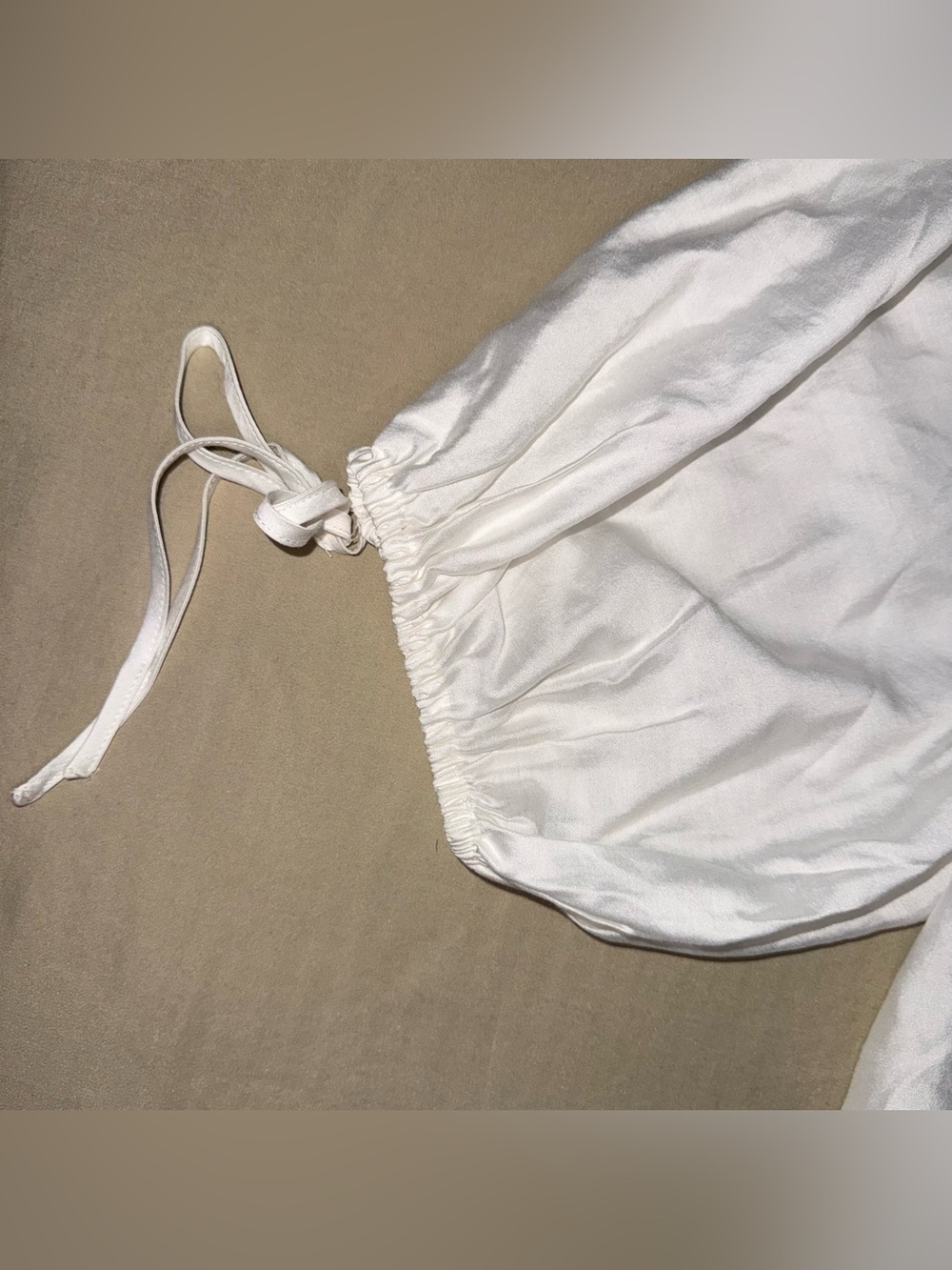 H&M OVERSIZED TIE-DETAIL BLOUSE - SIZE M - Picture 12 of 12